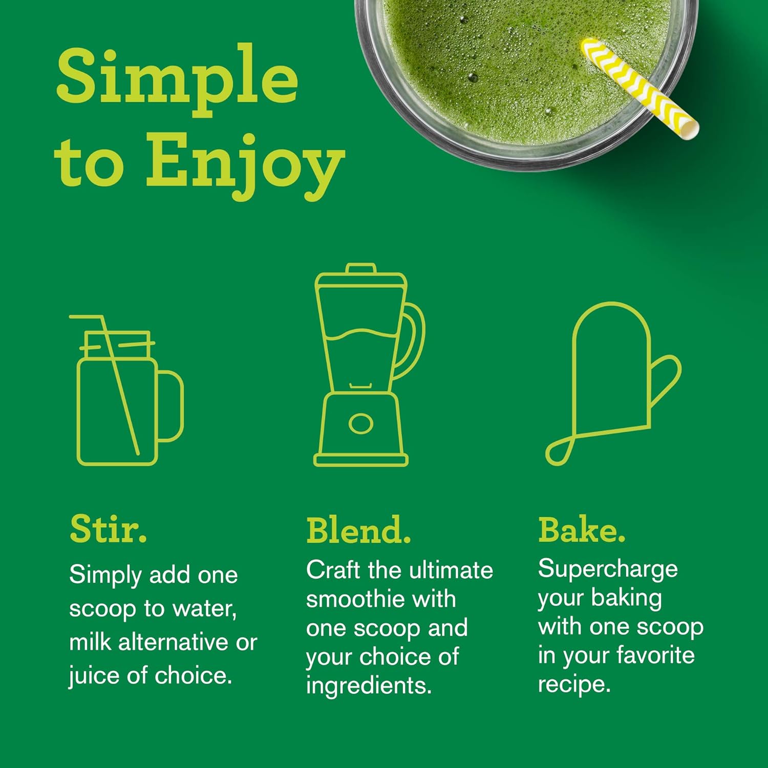 Amazing Grass Protein Superfood: Vegan Protein Powder, All in One Nutrition Shake, Unflavored, 12 Servings : Grocery & Gourmet Food