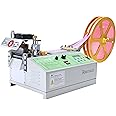 Webbing Cutter, Automatic Hot and Cold Braided Tape Cutting Machine for Ribbon Elastic Band Webbing Zipper Tape