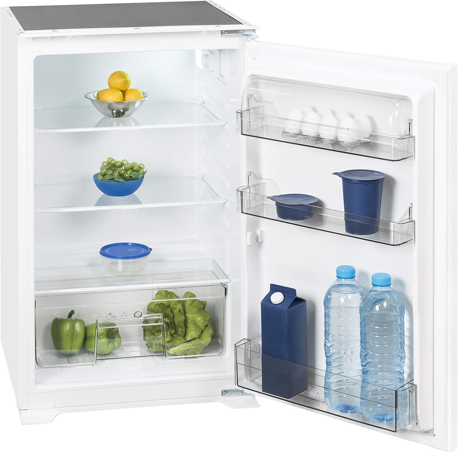 Exquisit Einbaukühlschrank EKS 131-4.2 RVA+ | Einbaugerät 130 L Nutzinhalt | weiß