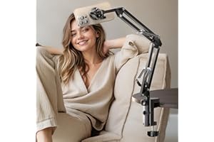 LISEN Gooseneck Phone Holder for Bed Magsafe Phone Stand for iPhone 16 15 Stand Holder for Desk Adjustable for Magsafe Accessories Recording for iPhone Mount for Filming Camera Laying Down