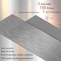 GSCIT Club Grey Silver Edge Banding, 2 Inch x 100ft