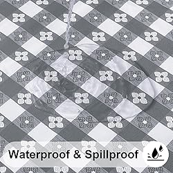 Spotjoy Rectangle Picnic Table Cloth, Waterproof