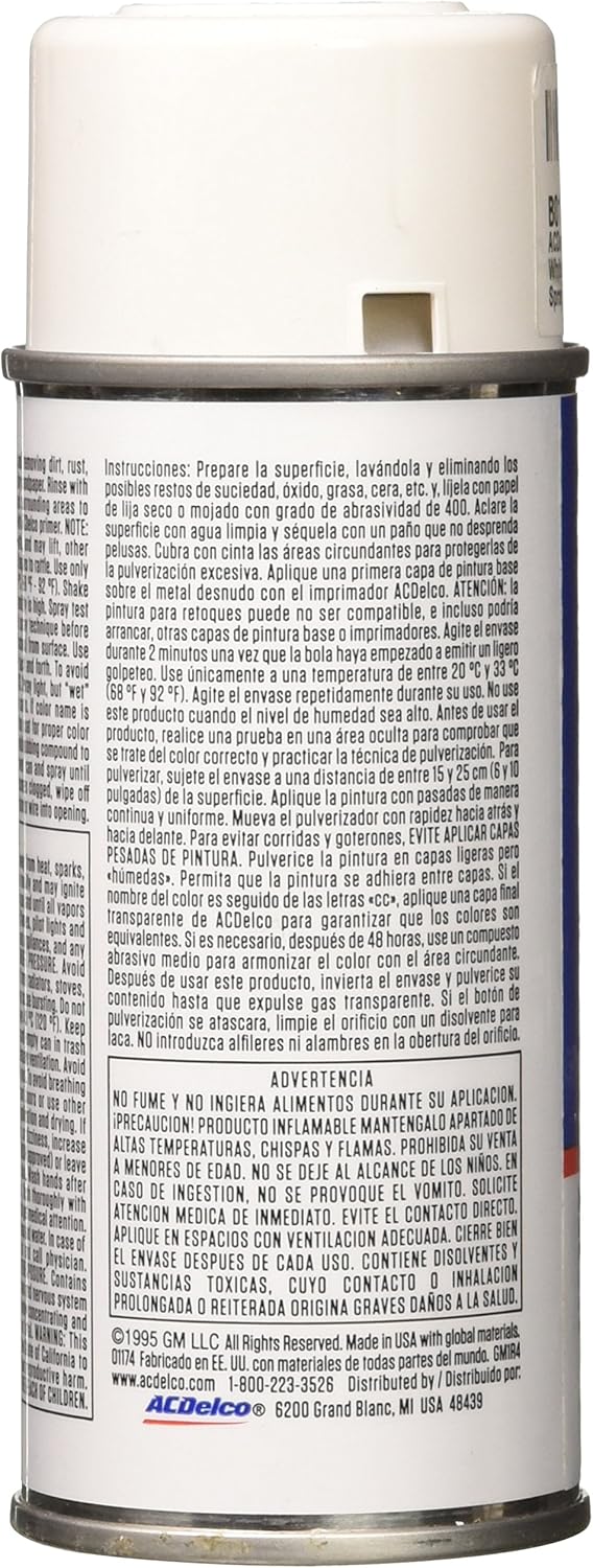 Amazon Com Acdelco 19354941 Summit White Olympic White Wa8624 Touch Up Paint 5 Oz Spray Automotive Amazon Com Acdelco 19354941 Summit White Olympic White Wa8624 Touch Up Paint 5 Oz Spray Automotive