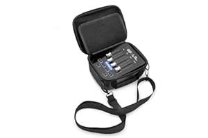 CASEMATIX Studio Case Compatible with Tc Helicon GoXLR Mini, Aokeo 4 Channel Mixer Audio Interface and More with Small Cables, Includes Carry Bag Only with Strap