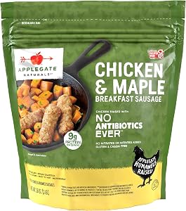 APPLEGATE NATURALS Chicken & Maple Breakfast Sausage Links, 16 OZ | No Antibiotics Ever, Certified Gluten-Free, No Artificial