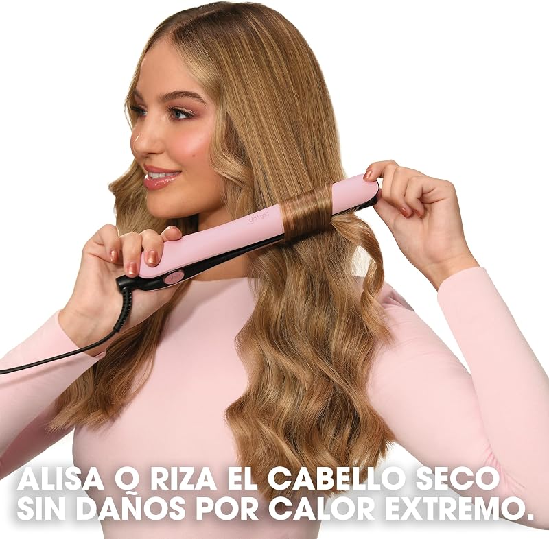 Gold Plancha de Pelo Profesional para cabello liso y sedoso con mayor brillo - Rosa Pastel