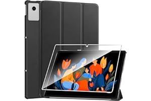 Case for Lenovo Idea Tab Plus 12.1‘’,Protective Case with [1 Pack] Tempered Glass Screen Protector, [PU Leather] [Protective 