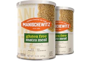Manischewitz Matzo Meal - Kosher For Passover - Gluten Free Matzah Meal, 15 Oz, (Pack of 2, Total of 30 Oz)