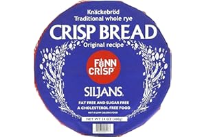 Finn Crisp Siljans Round Rye Crispbread 3 x 14oz | Knäckebröd From Finland | Multipack of Authentic Finnish Sourdough Crispbreads | Rye Hardtack | Large Finnish Rye Bread Rounds [42oz, 12 wheels]