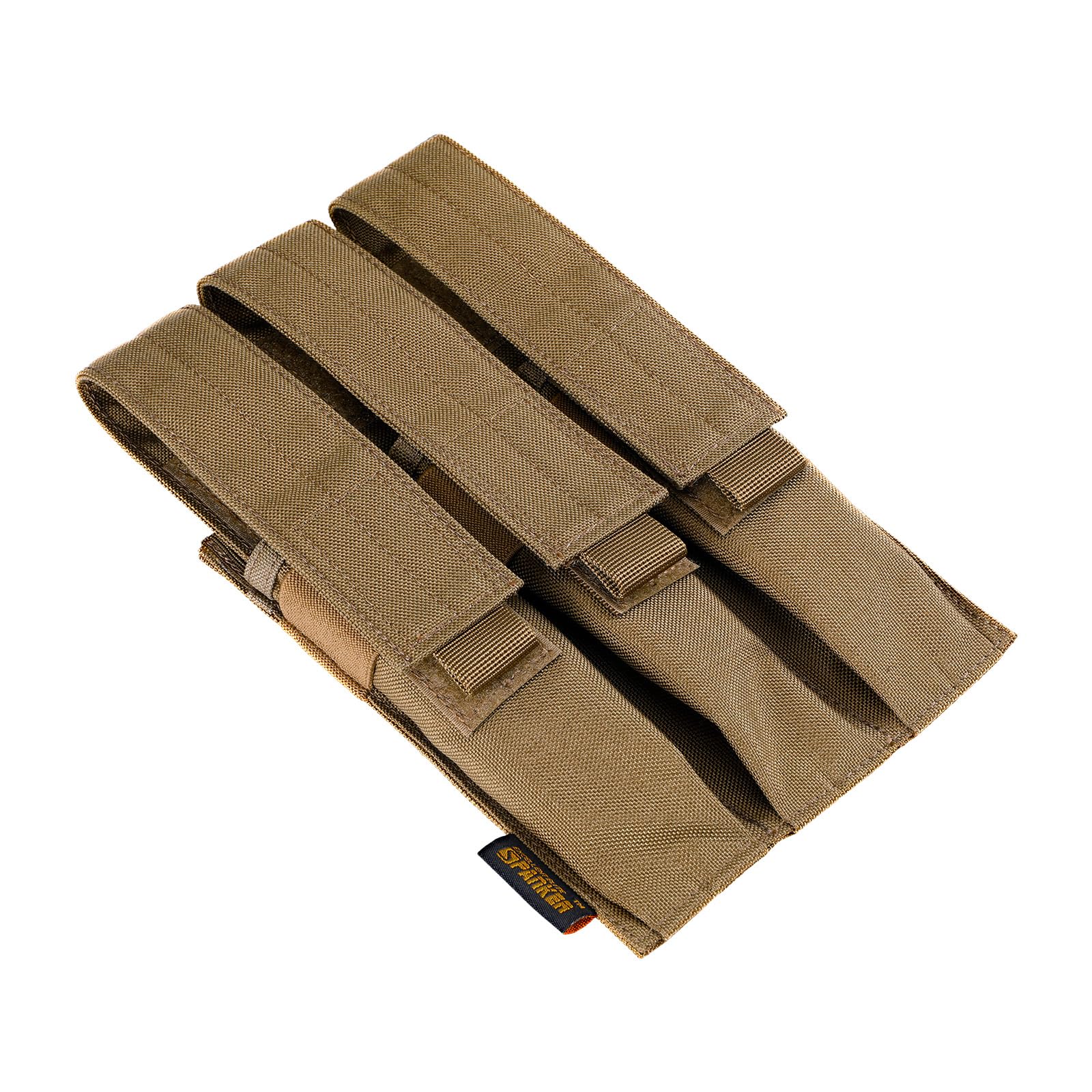EXCELLENT ELITE SPANKER Tactical Open Top Single/Double/Triple Mag Pouch Mp7 Mag Pouch Molle Magazine Pouches(Triple-COB)