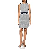 Tommy Hilfiger Womens Sleeveless High Neck Colorblock Pockets Sheath Mini Dress