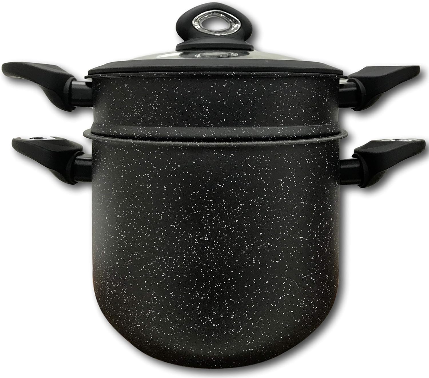 Cflagrant® Couscous Steamer 28 cm/10 litres Stoneware Induction with Silicone Seal, Fat Free