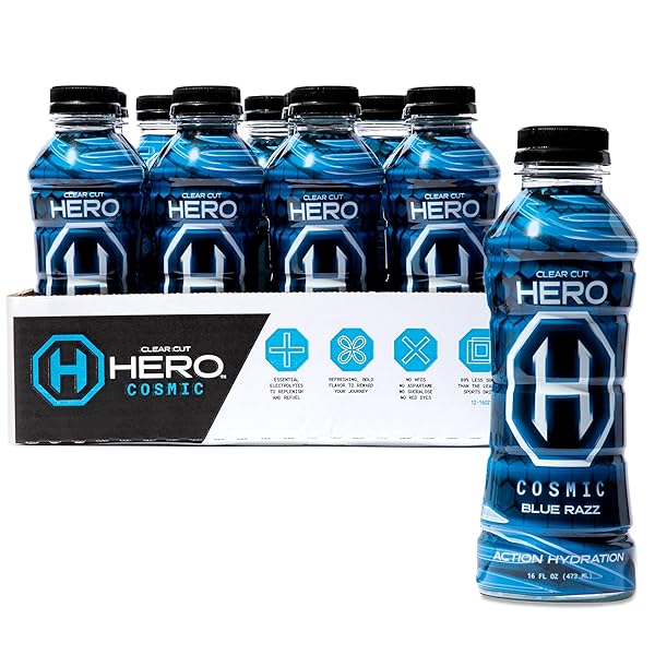 CLEAR CUT HERO (HEROAID) SPORTS DRINK, COSMIC BLUE...