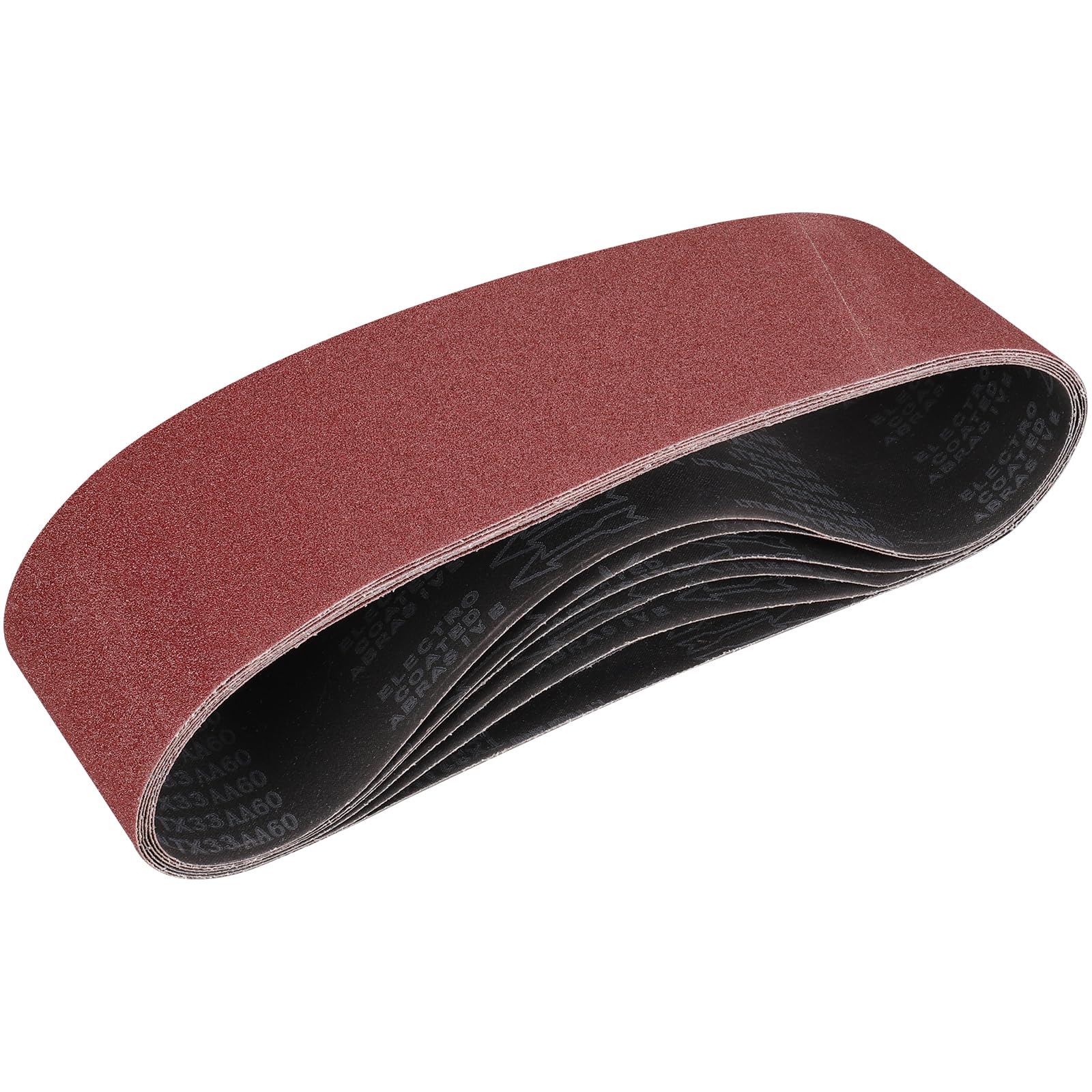 STEBRUAM Sanding Belt 150 x 1220 mm,6PCS 60 Grit