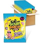 SOUR PATCH KIDS Fruits Tropical Mix Soft &amp; Chewy Gummy Candy, 12 Bags | Bulk Candy