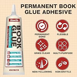 Book Glue, Dries Clear & Flexible Book Binding Glue