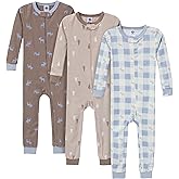Gerber baby-girls 3-pack Snug Fit Footless One-piece Cotton Pajamas