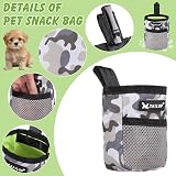 Lanjue 2 Pieces Small Dog Treat Bag Camouflage 600D Oxford Cloth Waist Belt Clip view 4