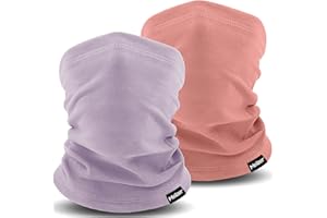 Meilzer Kids Neck Gaiter Warmer Winter - Protective Face Covering Scarf for Boys & Girls Fleece Windproof Suitable for Skiing