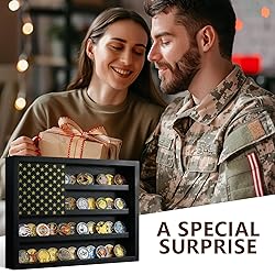 TJWZXX Challenge Coin Holder Display Case Wall