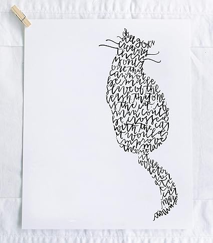 Amazon マークトウェイン猫書道イラストアートプリント 猫恋人ギフト Manayunk Calligraphy ホーム キッチン Amazon マークトウェイン猫書道イラストアートプリント 猫恋人ギフト Manayunk Calligraphy ホーム キッチン