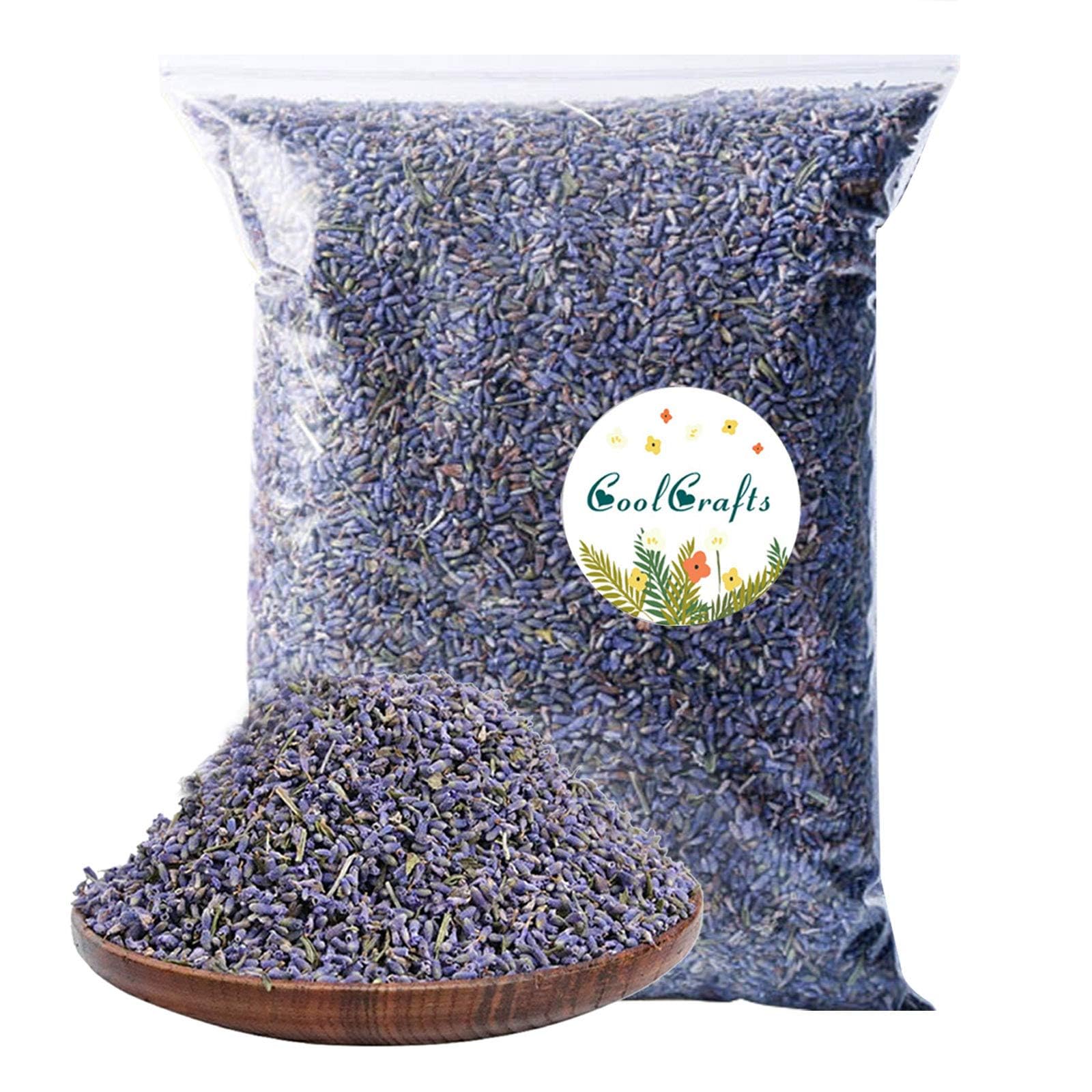 CoolCrafts Dried Lavender Flowers, Dry Lavender Buds Bulk for Wedding Toss, Crafts, Sachets - 2 Pound — image 1