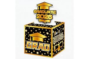 2026 Graduation Gifts, Graduation Money Box, Funny Surprise DIY Card Box Grad Money Holder for Cash with Pull Out Card Set, F