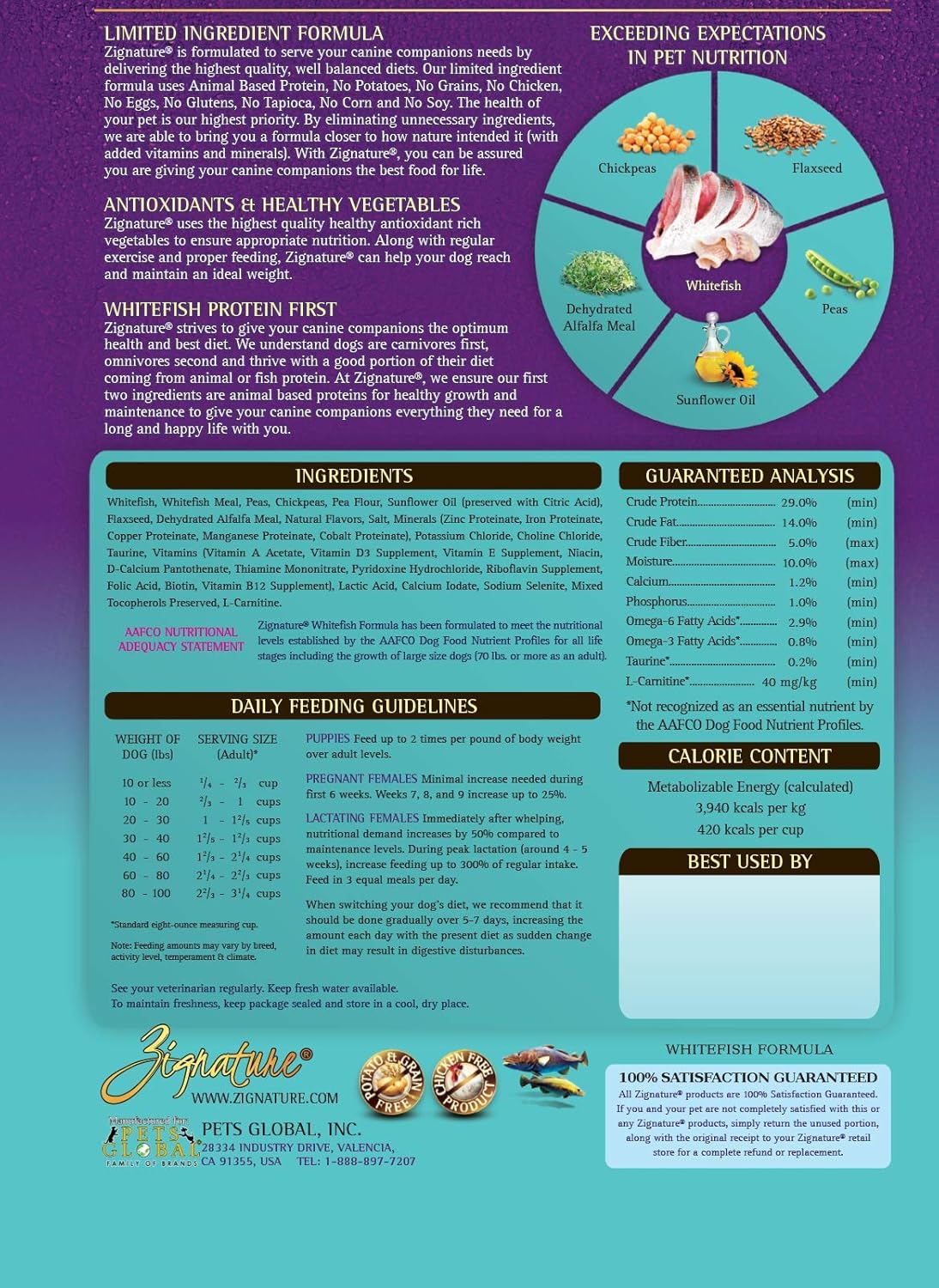 zignature whitefish formula