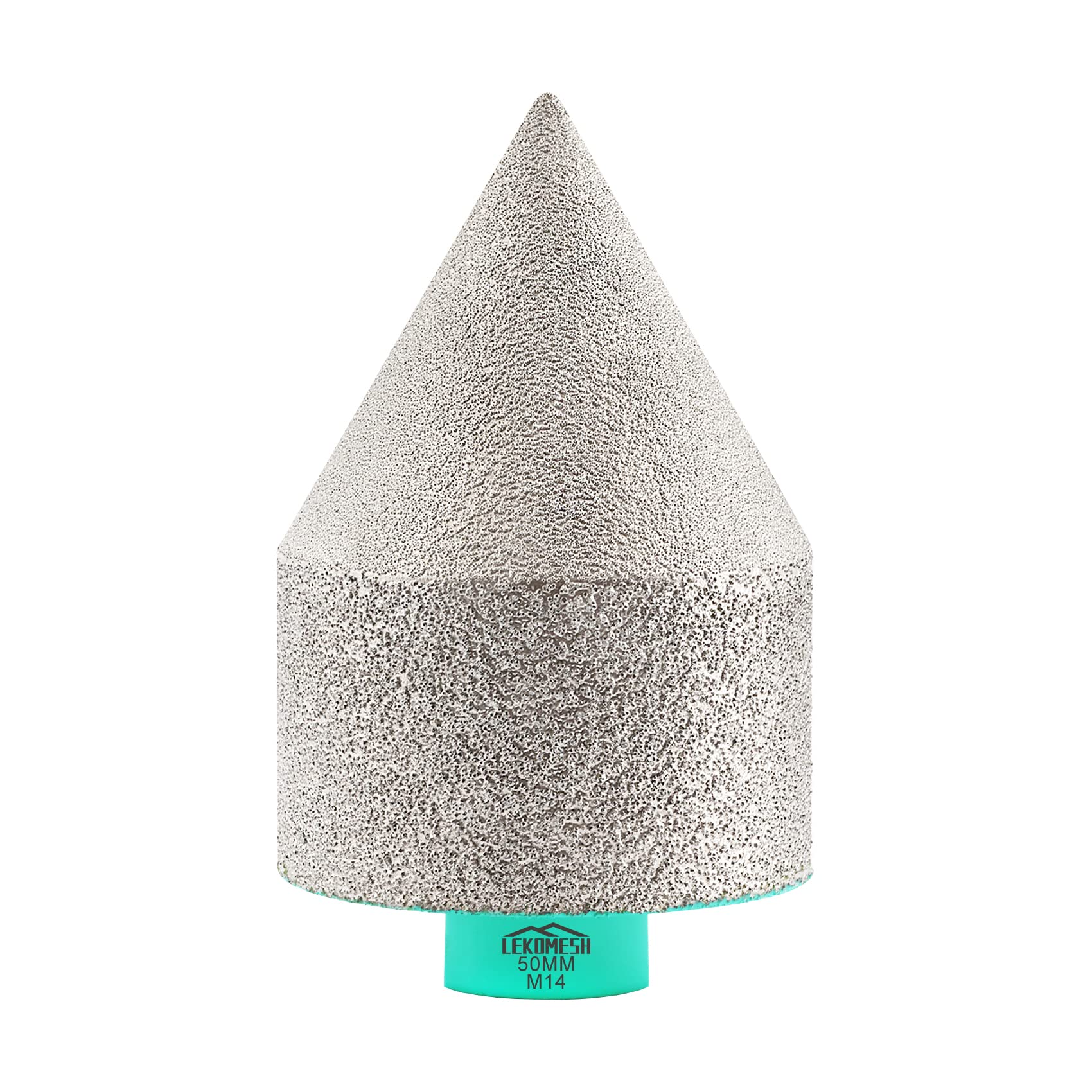 Diamond Chamfer Milling Bits 0-50mm LEKOMESH - Bevelling Milling Bits for Enlarging Beveling Shaping Existing Holes of Porcelain Tile Ceramic Granite Marble M14 Thread for Angle Grinder