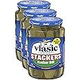 Vlasic Stackers Kosher Dill Pickles, Keto Friendly, 24 FL OZ (Pack of 3)