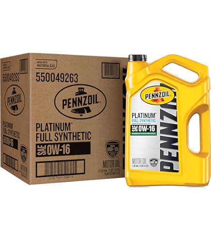 Pennzoil Platinum Full Synthetic 0W-20 Motor Oil (5-Quart, Case of