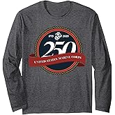 United States Marine Corps 250th Birthday Seal Long Sleeve T-Shirt