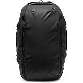 Peak Design Travel Duffelpack 45-65L, Black, Weatherproof Duffel Backpack, Expandable Design, Extra-Long Zip Path, Stowable Straps, Fits Packing Cubes and Camera Cubes, Versatile Duffel Bag for Travel