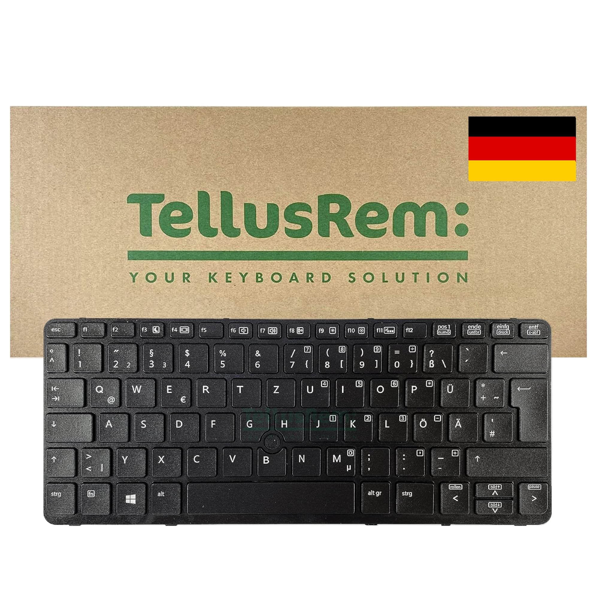 New replacement German backlit keyboard for HP 720 G1, 720 G2, 725 G1, 725 G2, 820 G1, 820 G2