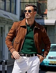 COOFANDY Mens Polo Sweater Long Sleeve Casual
