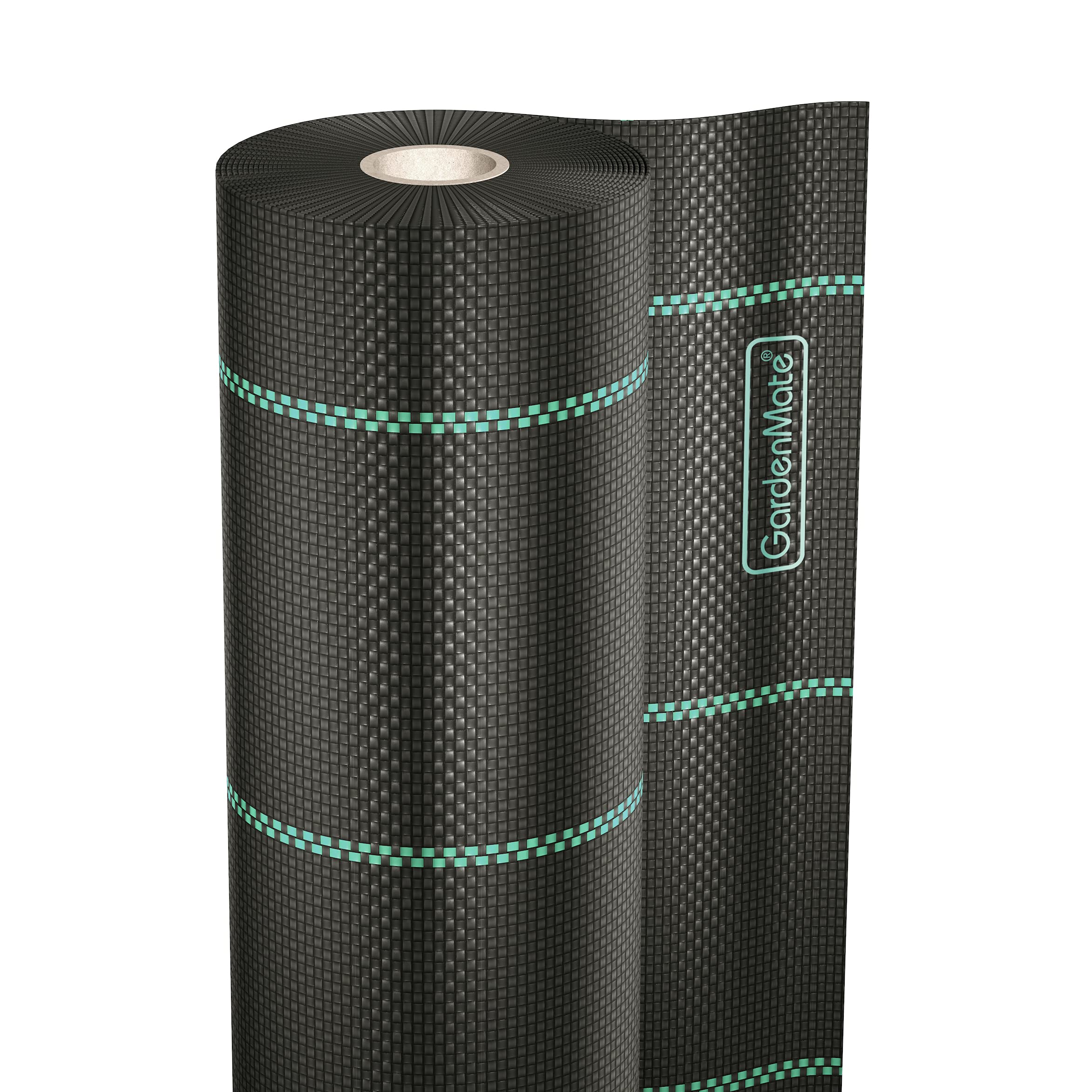 GardenMate 1m x 50m roll woven weed control fabric - UV stabilised 100gsm landscape ground cover membrane