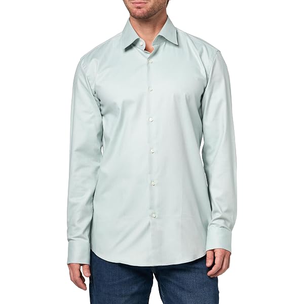 Amazon.com: HUGO by Hugo Boss Men's Dress Shirt Shirt, -Light Blue, 14.5R :  Clothing, Shoes & Jewelry