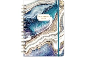 COBOLL 2024 Planner - 2024 Planner Weekly and Monthly, 2024 Calendar Planner from Jan 2024 to Dec 2024, Planner 2024 with, Inner Pocket, Tabs