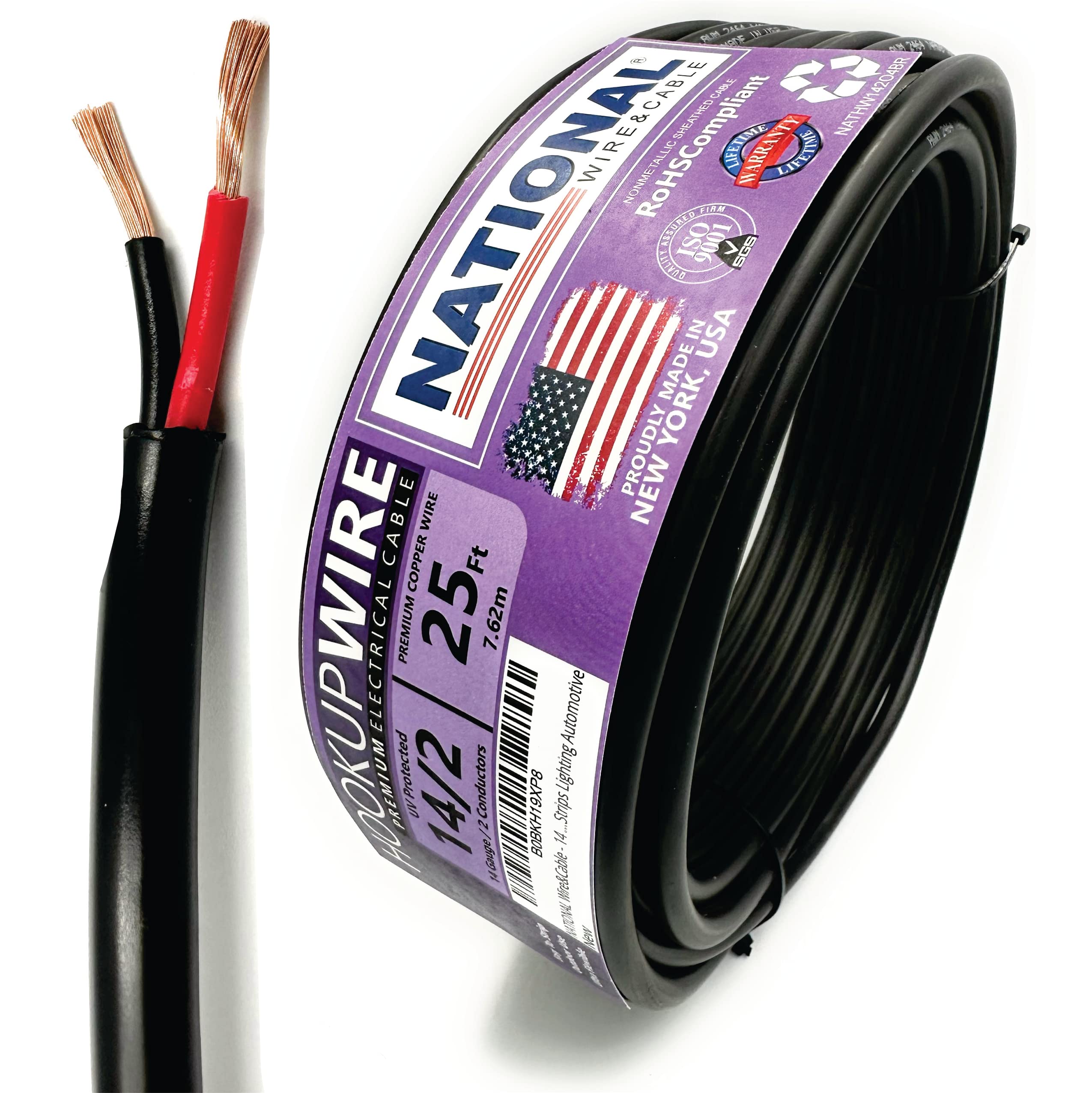 Mua NATIONAL Wire&Cable - 14 Gauge 2 Conductors Premium Electrical Wire ...