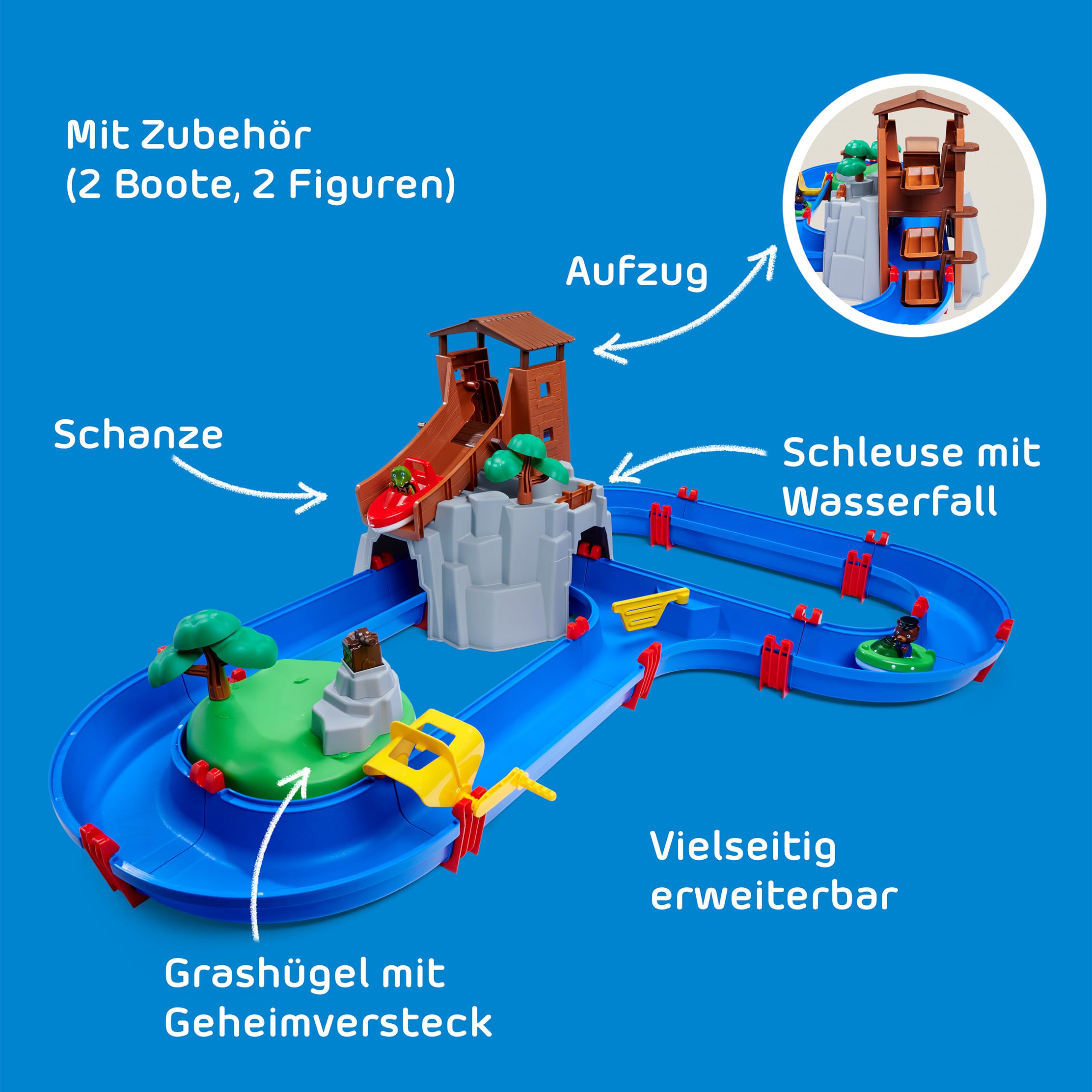 BIG Spielwarenfabrik, brand Aquaplay - Adventureland Includes Toy
