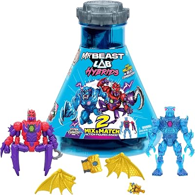 MRBEAST LAB Hybrids Multi Pack Spider vs Energy Panther Action Figures
