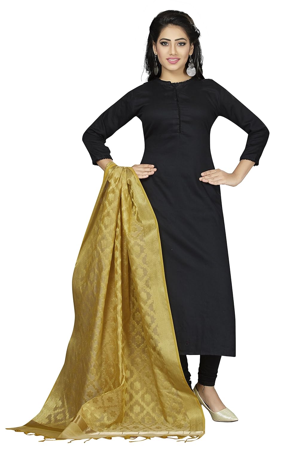 rani saahiba women's art cotton silk dupatta