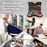VonHaus 256 Piece Socket & Tool Set in Heavy Duty Storage Case view 2