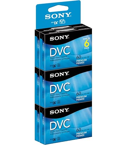 Amazon.com : Sony 10 Pack 60 min DVM Premium : Blank Minidv Tapes