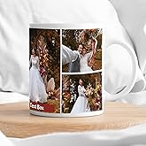 Custom Mug - Personalized Coffee Mug - Custom Cup with Pictures, Names, Text, Photos, Logos - 11, 15, and 20 oz with Color Options (Penta (5 Images))