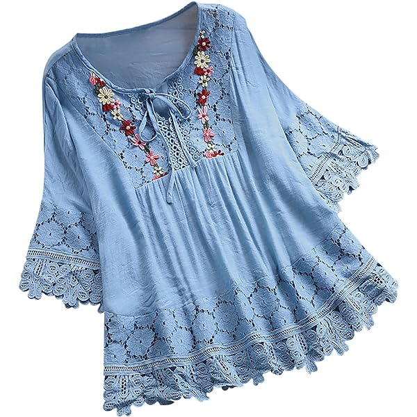 トップス Eaphi cotton lace patchwork blouse eaphi cotton lace patchwork blouse