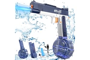 FLYBAKIZ Electric Water Gun,Powerful Water Gun Large Capacity Squirt Guns for Adults and Kids, Super Water Blaster Pistol Summer Toys for Pool Beach Party