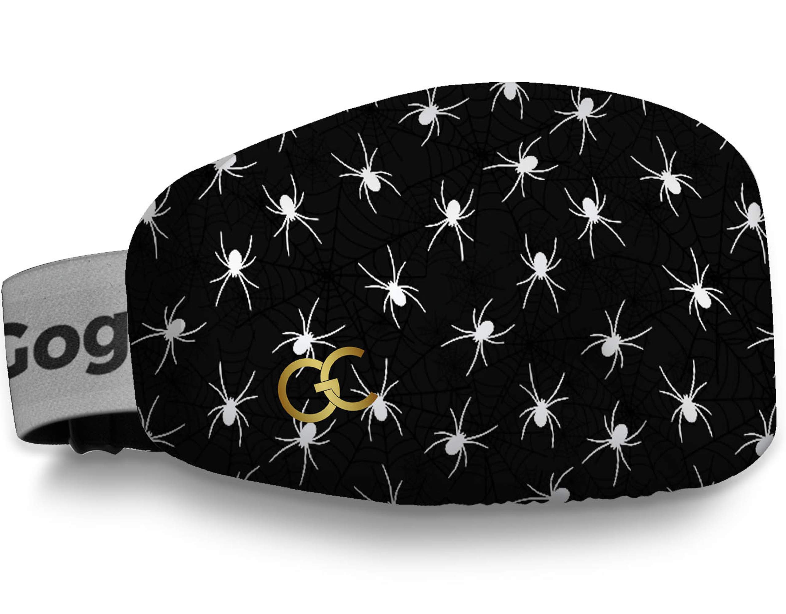 GogglesCover Ski Goggles Protective Cover, Protective Goggle Cover Portable, Ski Goggle Cover Sleeve Anti-Scratch, Ski Goggles Accessories, Ski Equipment, Black And White Spider Design