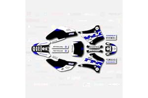 BOSTON DECAL WORKS White Black Blue Shift Racing Graphics Kit fits 00-07 Yamaha TTR125 Sticker Decal TTR 125