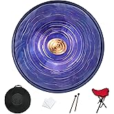 GLADFRESIT Handpan, 22 inches, 10 notes, 440Hz, D minor, with Stand, Bag, Two Beaters, Dust Cloth